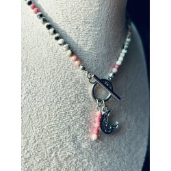 Jaspis dalmatyński rodonit zestaw z kamieni naturalnych