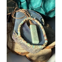 Zestaw boho kamienie naturalne amazonit jaspis