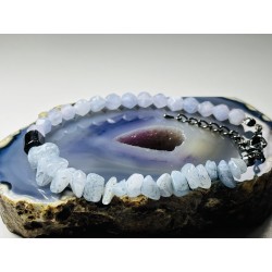 Akwamaryn turmalin bryłka Bransoletka z kamieni