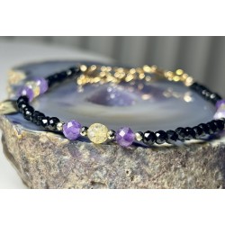 Ametyst cytryn hematyt Spinel Złoto kc gold