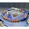 Piasek pustyni ametyst lapis lazuli hematyt srebro 925
