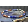 Piasek pustyni ametyst lapis lazuli hematyt srebro 925