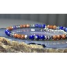 Piasek pustyni ametyst lapis lazuli hematyt srebro 925