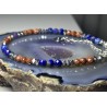 Piasek pustyni ametyst lapis lazuli hematyt srebro 925