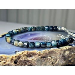 Hawk's eye sokole oko srebro 925 bransoletka kamień naturalny.