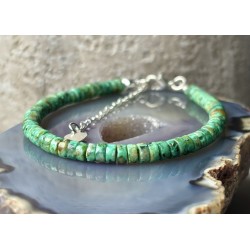 Bransoletka Turkus afrykański 4,5 mm srebro 925