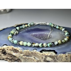 Bransoletka na sznurku Z Turkusem Afrykańskim