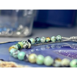 Bransoletka na sznurku Z Turkusem Afrykańskim