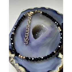 Bransoletka Spinel złote dodatki elegant