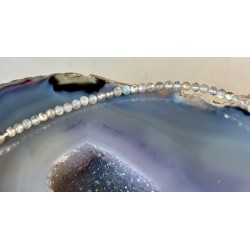 Bransoletka Labradoryt agat serce srebro 925