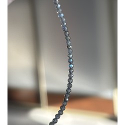 Bransoletka Labradoryt agat serce srebro 925