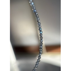 Bransoletka Labradoryt agat serce srebro 925