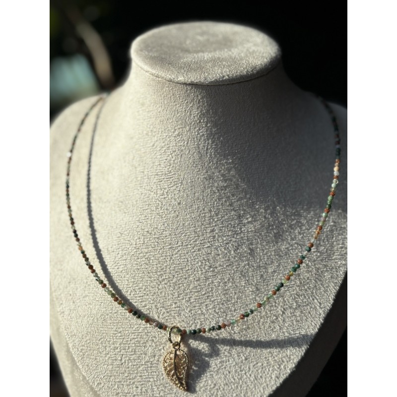 Piasek pustyni agat naszyjnik hoker z kamieni naturalnych