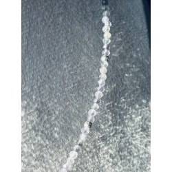 Ametyst liliowy kamień naturalny hoker naszyjnik z ametystu