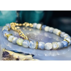 Bransoletka kyanit kwadraty kianit kamienie naturalne