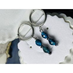 Kolczyki apatyt morskie kamień naturalny